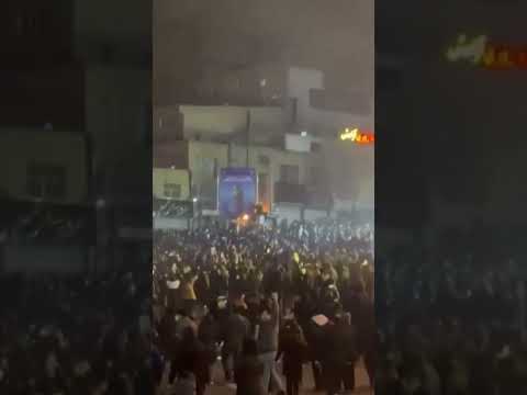 Mosque burns in Tehran as protests as deadly protests rage on in Iran #shorts