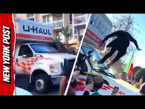 U-Haul Plows Into Crowd at Iran Protest in Los Angeles as Chaos Erupts on Video