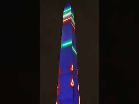 Stunning projection show on Washington Monument kicks off America’s 250th celebration #shorts