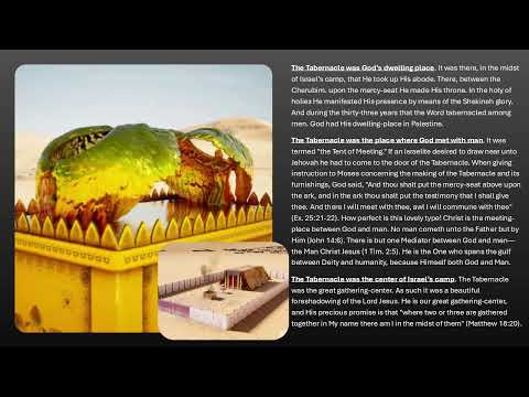 KNOWING GOD, LONG AGO: The Tabernacle–The Place Where God And Man Met