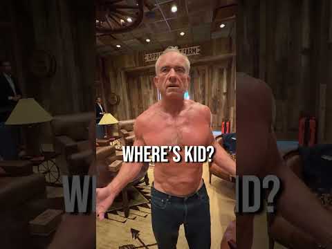 RFK Jr. works out in sauna with jeans on #shorts