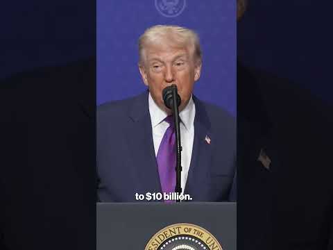 Trump announces $10B donation to Board of Peace #shorts