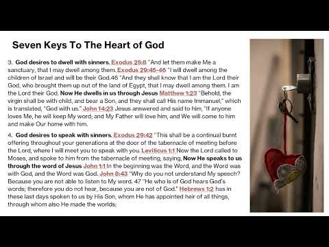 DWELLING & SPEAKING–God Desires To Dwell & Speak With Sinners