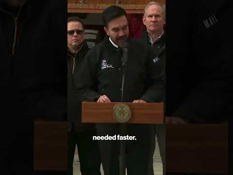 Mamdani urges sign up as emergency snow shovelers #shorts