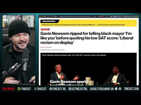 Gavin Newsom Calls Black People Dumb & Illiterate, Audience Cheers | Tim Pool