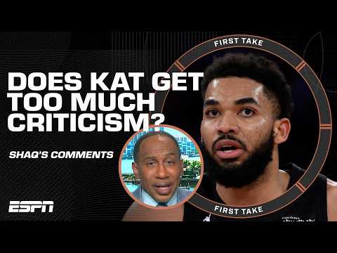 Stephen A. SUPPORTS Shaq’s comments to KAT ‘More than qualified to say every SYLLABLE’ | First Take