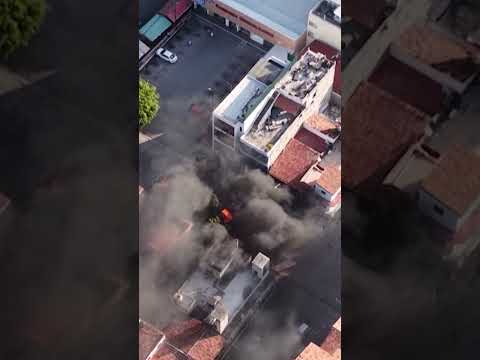 El Mencho Killed: Drone Captures Chaos As Cartel Violence Engulfs Puerto Vallarta #shorts