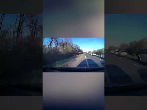 Insane moment driver crashes while gambling on phone #shorts