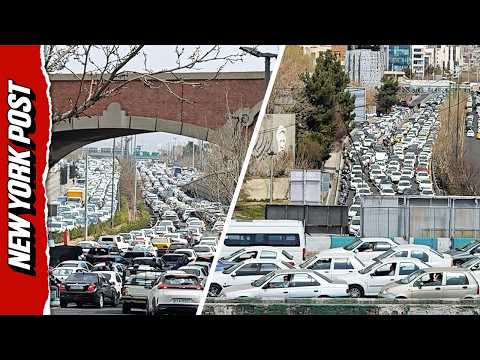 Traffic, Confusion Pack the Streets of Tehran After U.S. and Israel Strike Iran