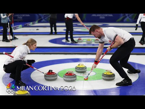 Switzerland curling holds off South Korea rally in mixed doubles | Winter Olympics 2026 | NBC Sports