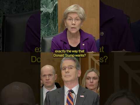 Senator Warren, Secretary Bessent Clash on Suing Warsh Over Rates #politics