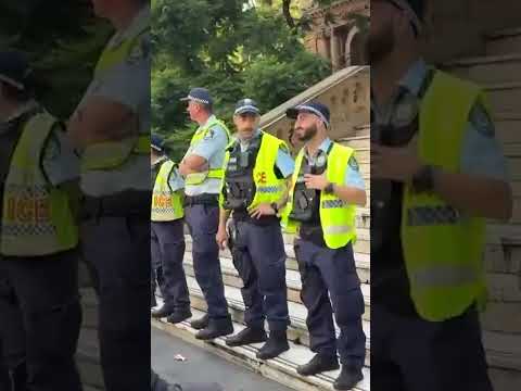 Watch Pro-Palestinian Protesters Get Pepper Sprayed by Police in Australia #shorts