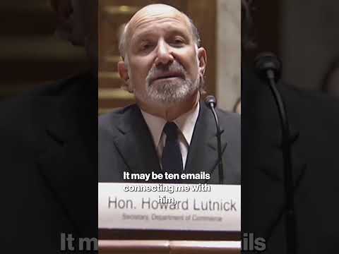 Howard Lutnick Admits He Brought Family to Epstein’s Private Island #shorts