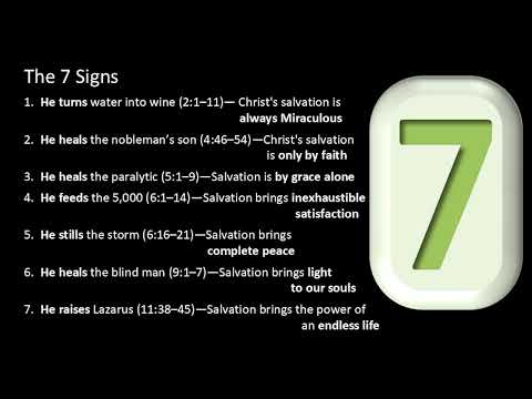 SEVEN ETERNAL SIGNS–What Do The 7 Sign Miracles In The Gospel by John, Show Us?