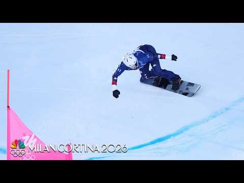 USA’s Jake Vedder puts up respectable effort in snowboard cross | Winter Olympics 2026 | NBC Sports