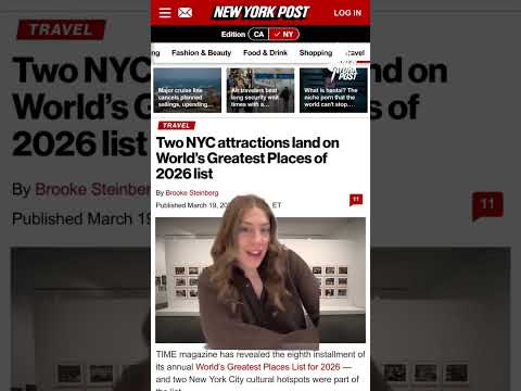 Two NYC attractions land on World’s Greatest Places of 2026 list #shorts