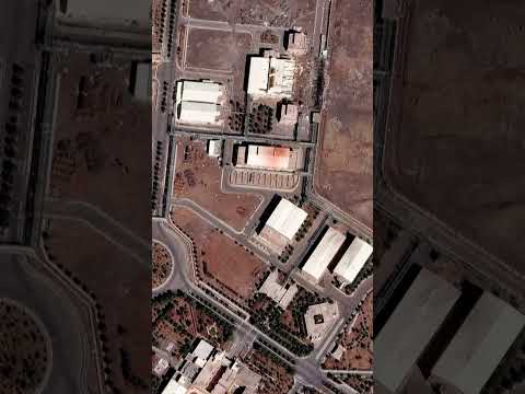 Satellite Shows Iran’s Natanz Nuclear Facility Damaged Amidst US-Israeli Airstrikes #shorts