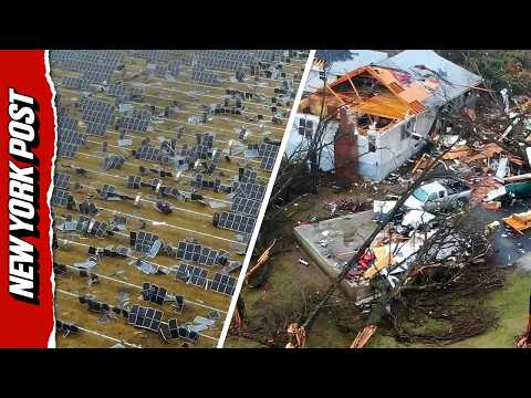 Drone Footage Shows Indiana Ravaged by Tornado