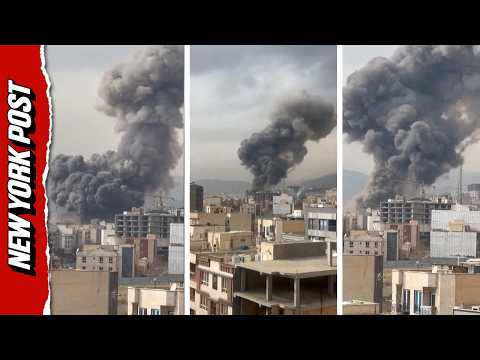 Eyewitness Video Shows Strikes in Western Tehran