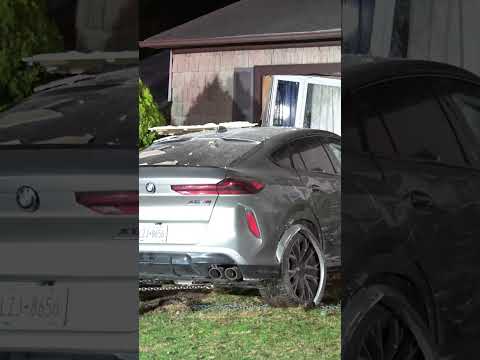 Drunken driver crashes BMW into Long Island home: cops #shorts