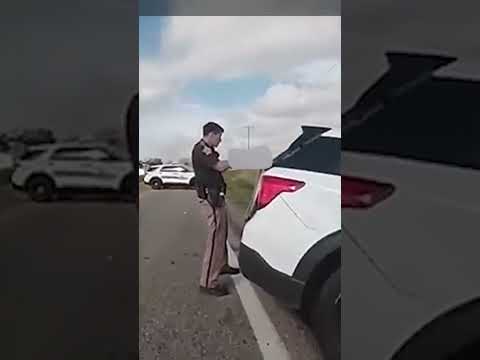 Watch Moment Beer Truck SLAMS Into Deputy’s Car After 2-County Chase #shorts