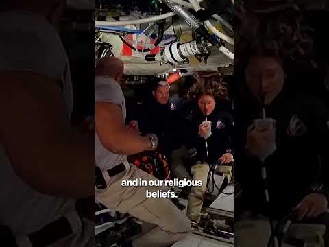 Artemis 2 astronauts celebrate Easter from space #shorts