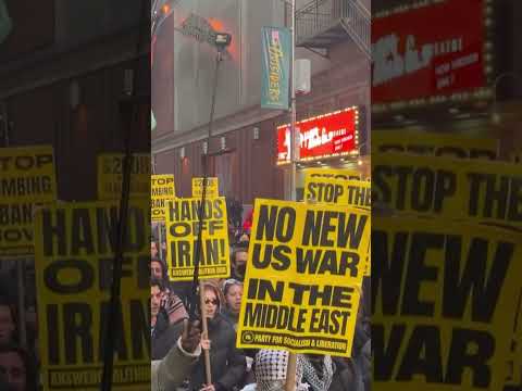 Hundreds take to New York streets against US-Israel strikes on Lebanon and Iran #shorts