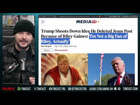 Trump SLAMS Riley Gaines, Attacks Supporters For Criticizing His Trump Jesus Meme | Tim Pool
