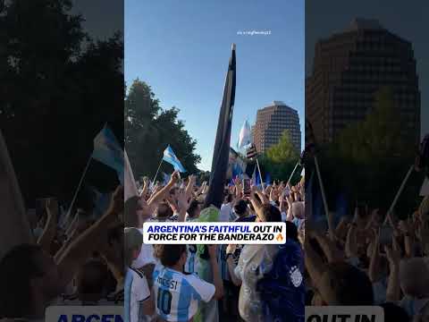 A sea of blue and white in Kansas City before Argentina’s World Cup opener 🇦🇷#fifaworldcup