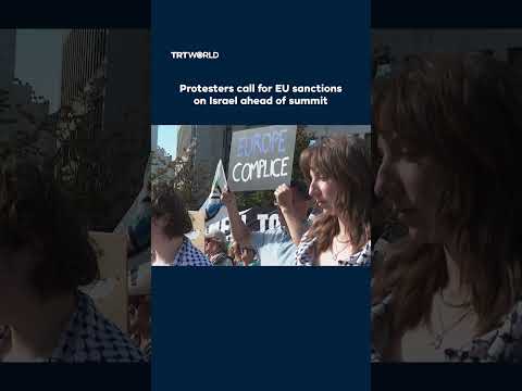 Activists protest in Belgium’s capital ahead of EU summit