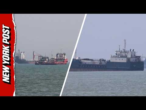 Watch as Ships Are Seen Sailing Through the Strait of Hormuz