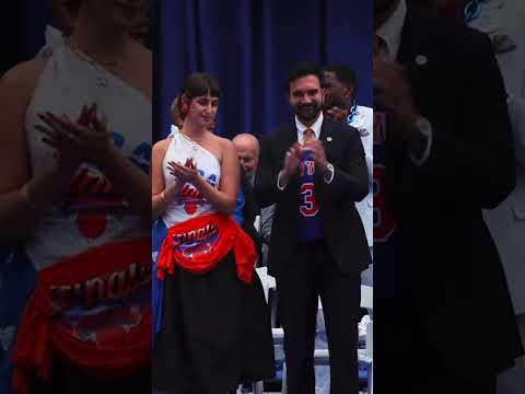 Mamdani’s Wife Turns Heads at Championship Celebration with Over-the-Top Knicks Attire #shorts