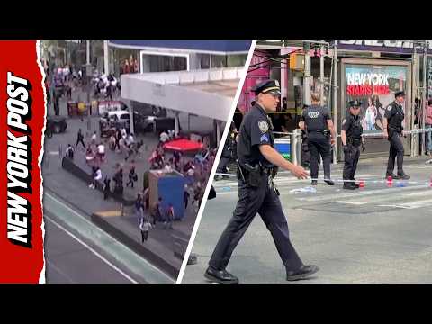 Pedestrians Sprint to Safety After Several Gunshots Ring Out in Times Square