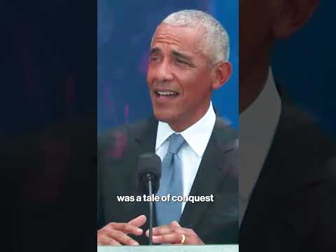 Obama and Michelle take digs at Trump in 3-hour presidential center opening ceremony #shorts