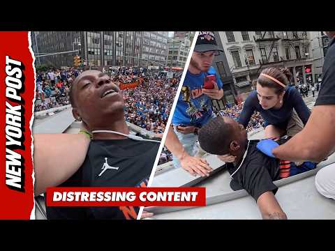 FULL: Watch Knicks Fans Spring Into Action to Save Reveler Suffering From Suspected Drug Overdose