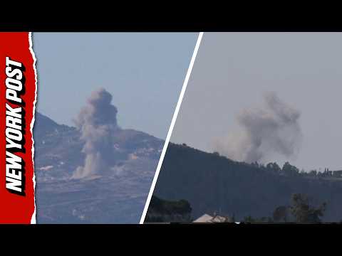 Smoke Erupts Over Lebanon Moments After Israel-Hezbollah Ceasefire Agreement