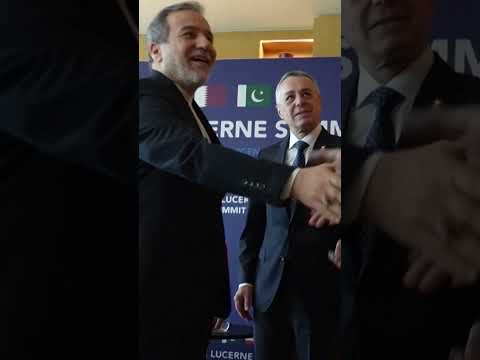 Iranian And Swiss Foreign Ministers Meet Before Talks With US #shorts
