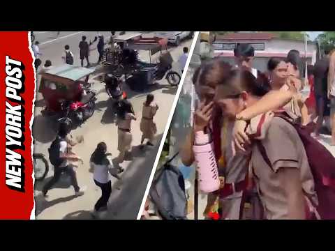 Shots Ring Out in Philippines School Shooting as Kids Hide Under Desk Before Fleeing in Panic