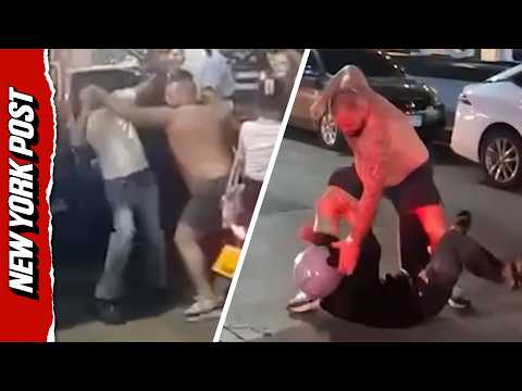 Street Chaos: Drunk British Tourist Brawls Taxi Drivers