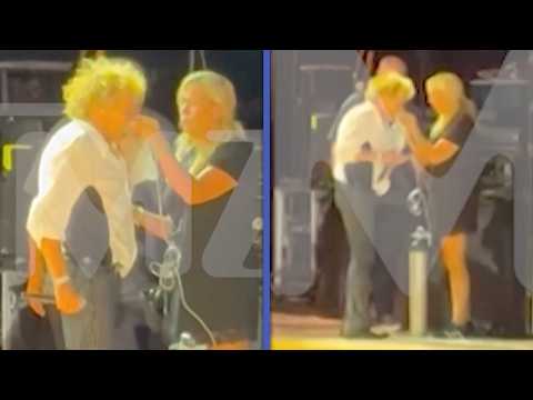 Rod Stewart, 81, Uses Oxygen Tank On Stage After Nearly Fainting Mid-Concert