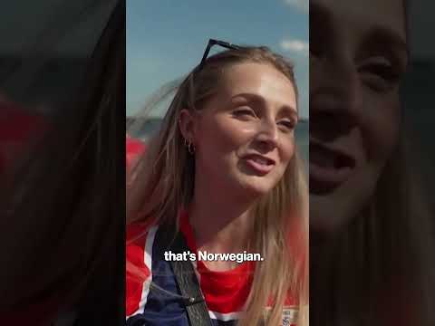 Norway Fans Take Over NYC Subway with ‘Viking Row’ Celebration amid FIFA World Cup Madness #shorts