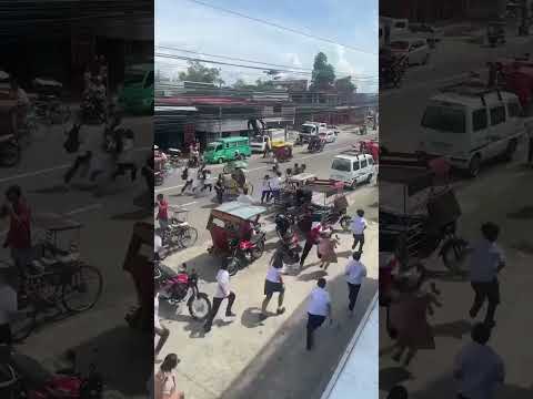 Shots Heard in Philippines School Shooting as Kids Hide Under Desk Before Fleeing in Panic #shorts