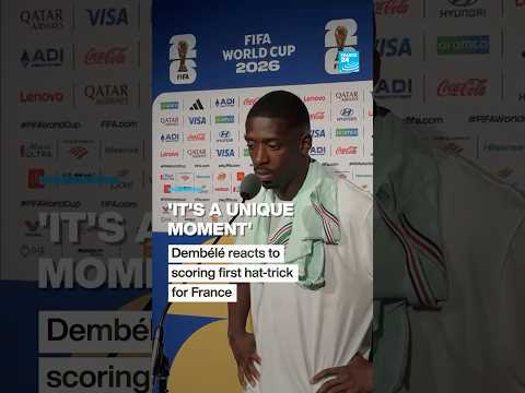 #WorldCup: #Dembélé reacts to scoring first hat-trick for #France • FRANCE 24 English