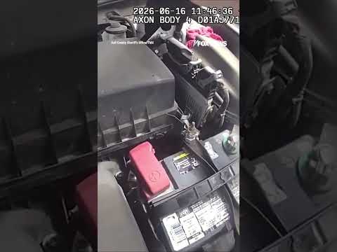 Kitten STUCK in car engine RESCUED by police officer