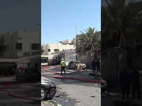 Iran Strikes US Military Base in Bahrain, Leaving Streets in Ruins #shorts
