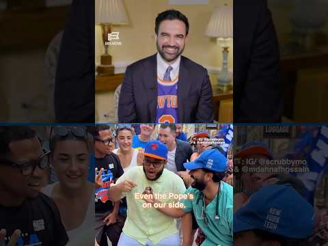 Mamdani reacts to viral Knicks fan video