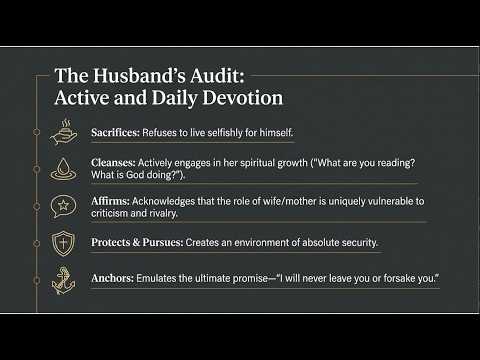 THE SPIRITUAL AUDIT OF HUSBANDS–Active & Daily Devotion