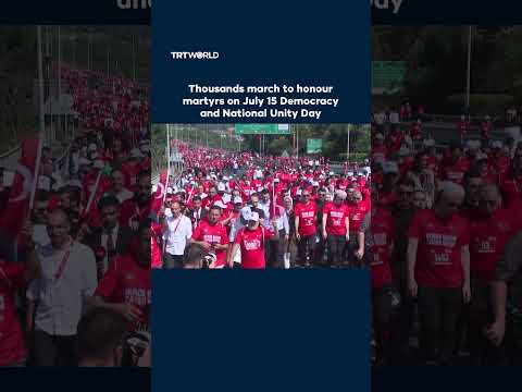 Thousands march to honour martyrs on July 15 Democracy and National Unity Day