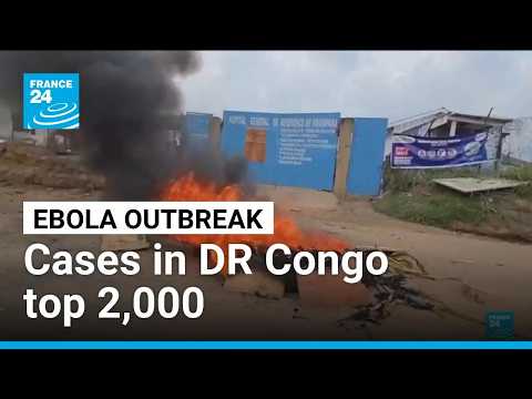 More health workers strike as confirmed Ebola cases in DR Congo top 2,000 • FRANCE 24 English