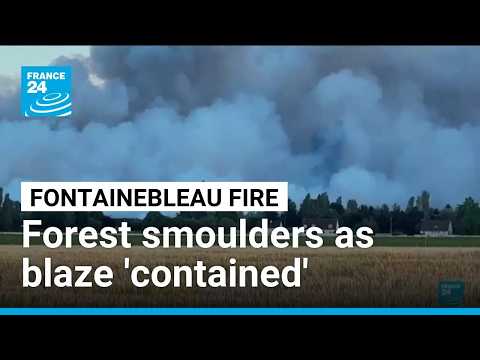 Firefighters continue to battle ‘contained’ Fontainebleau fire near Paris • FRANCE 24 English
